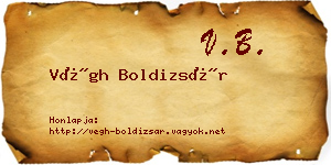 Végh Boldizsár névjegykártya